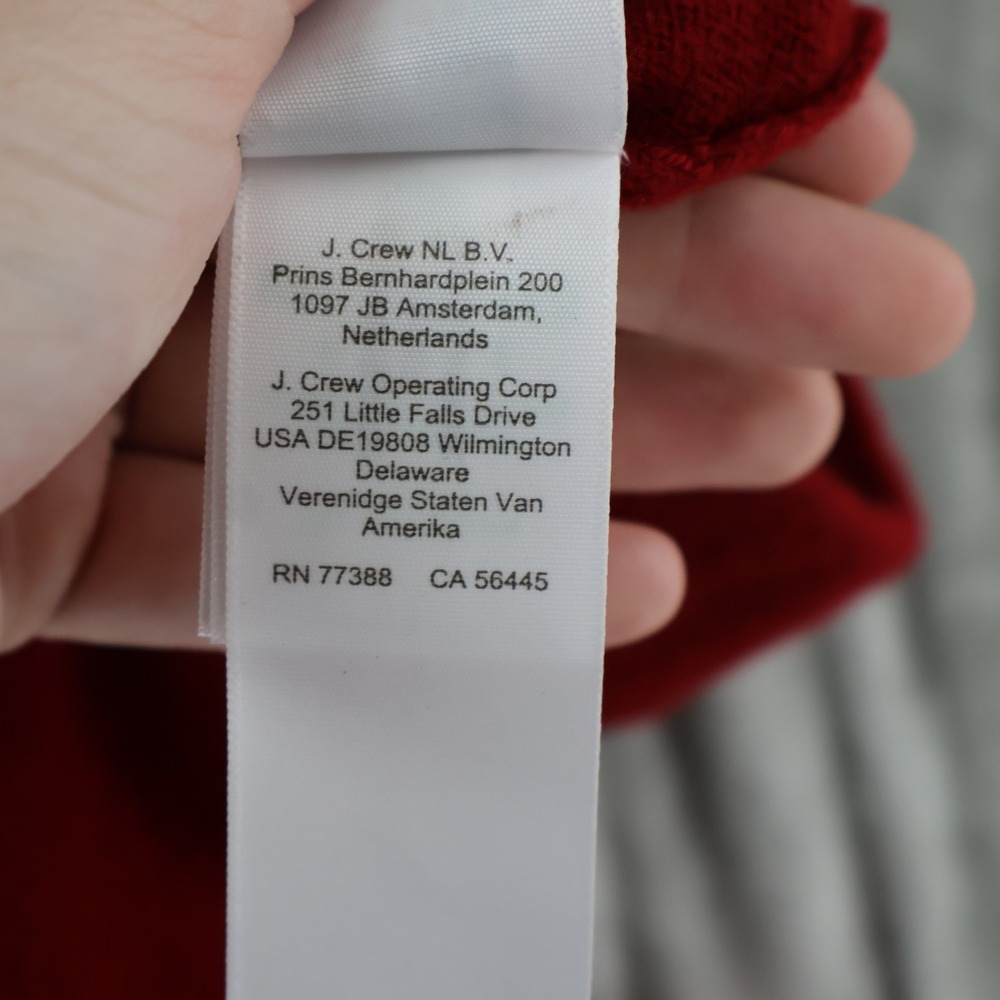 J.Crew Collection Cashmere Track Pants Women M Red Wide Leg Side Stripe $298 NWT - Picture 15 of 16
